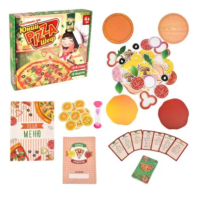 Настольная игра Юный Pizza Шеф Strateg на украинском языке (30781)