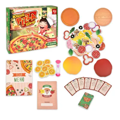 Настільна гра Юний Pizza Шеф Strateg українською мовою (30781)