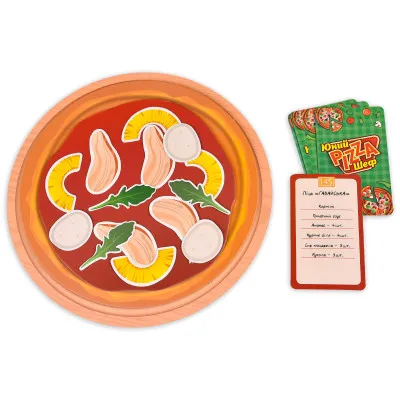 Настільна гра Юний Pizza Шеф Strateg українською мовою (30781)