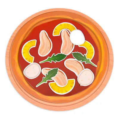 Настільна гра Юний Pizza Шеф Strateg українською мовою (30781)