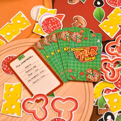 Настільна гра Юний Pizza Шеф Strateg українською мовою (30781)