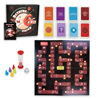 Настольная игра Strateg Успей за 6 секунд 18+ на украинском языке 30783 Настольная игра Strateg Успей за 6 секунд 18+ на украинском языке 30783