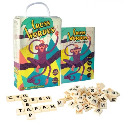 Настольная игра Strateg "Cross Wordus" (рос) (30812) Настольная игра Strateg "Cross Wordus" (рос) (30812)