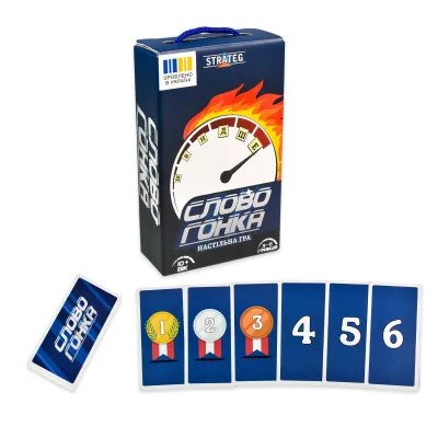 Настільна гра Strateg Словогонка українською мовою (30824) Настільна гра Strateg Словогонка українською мовою (30824)