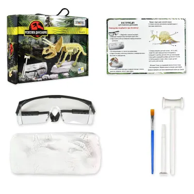 Набір для творчості Розкопки динозаврів. Трицератопс (укр) (30833)							