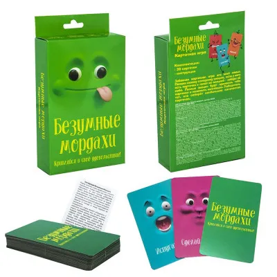 Настільна гра Strateg "Шалені мордахи" (рус) (30856) Настільна гра Strateg "Шалені мордахи" (рус) (30856)