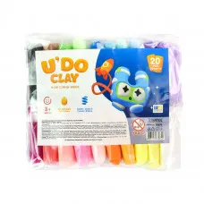 Набор для творчества "U'DO Clay 20 шт." брикет 6 г Strateg (30870)