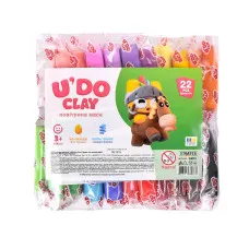 Набір для творчості "U'DO Clay 22 шт." брикет 10 г Strateg (30873)