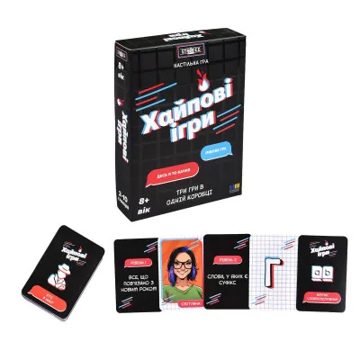 Настільна гра Strateg Хайпові ігри (30946) Настільна гра Strateg Хайпові ігри (30946)