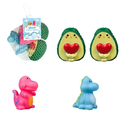 Набір іграшок-пищалок Strateg Маленькі друзі (30978)