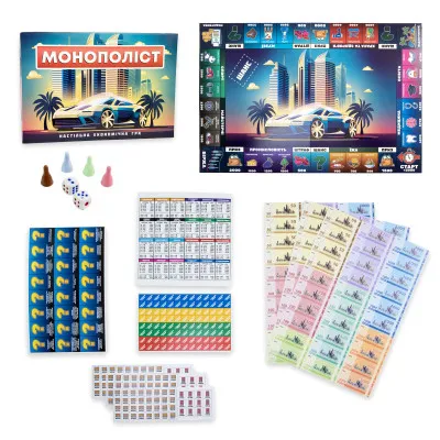 Настільна гра Strateg Монополіст економічна українською мовою (30983) Настільна гра Strateg Монополіст економічна українською мовою (30983)