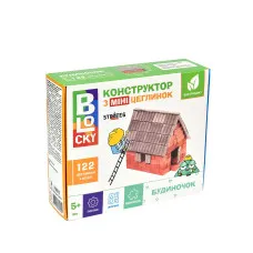Будівельний набір для творчості з міні-цеглинок BLOCKY Будиночок Strateg (31014)