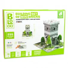 Будівельний набір для творчості з міні-цеглинок BLOCKY Лісова Вежа Strateg (31019)