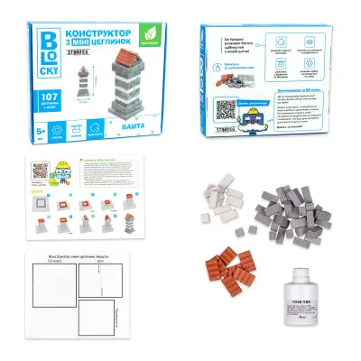 Будівельний набір для творчості з міні-цеглинок BLOCKY Башта Strateg (31022) Будівельний набір для творчості з міні-цеглинок BLOCKY Башта Strateg (31022)