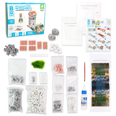 Будівельний набір для творчості з міні-цеглинок BLOCKY Мостова Цитадель Strateg (31026) Будівельний набір для творчості з міні-цеглинок BLOCKY Мостова Цитадель Strateg (31026)