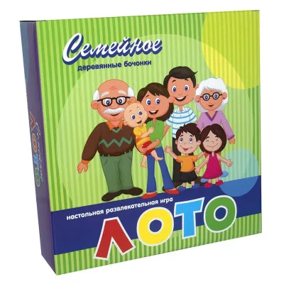 Настольная игра Strateg "Лото с деревяными бочонками: семейное" (рус) (344) Настольная игра Strateg "Лото с деревяными бочонками: семейное" (рус) (344)