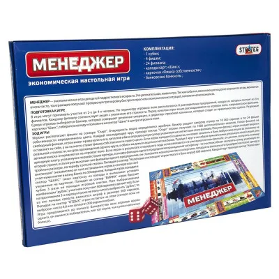 Настільна гра Strateg "Менеджер" (рус) (355) Настільна гра Strateg "Менеджер" (рус) (355)