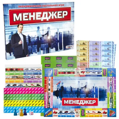 Настільна гра Strateg "Менеджер" (рус) (355) Настільна гра Strateg "Менеджер" (рус) (355)