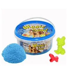 Кінетичний пісок Strateg "Magic sand" (блакитного кольору) (350 г) (370-2)