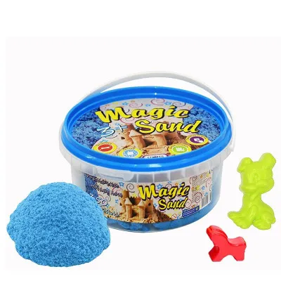 Кінетичний пісок Strateg "Magic sand" (блакитного кольору) (350 г) (370-2)
