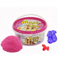 Кинетический песок Strateg "Magic sand" (розового цвета) (350 г) (370-3)