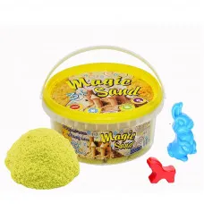 Кінетичний пісок Strateg "Magic sand" (жовтого кольору) (350 г) (370-6)