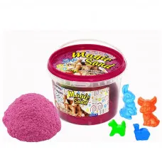 Кінетичний пісок Strateg "Magic sand" (рожевого кольору з ароматом полуниці) (500 г) (371-11)