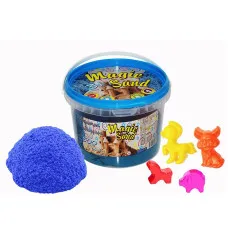 Кінетичний пісок Strateg "Magic sand" (блакитного кольору) (500 г) (371-2)