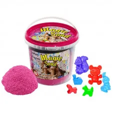 Кінетичний пісок Strateg "Magic sand" (рожевого кольору з ароматом полуниці) (1 кг) (372-11)