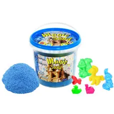 Кінетичний пісок Strateg "Magic sand" (блакитного кольору) (1 кг) (372-2)