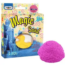 Кінетичний пісок Strateg "Magic sand" (рожевого кольору) (150 гр) (39303)