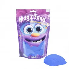 Кинетический песок Strateg Magic sand в пакете 39403-9 синий, 0,500 кг