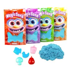Кінетичний пісок Strateg Magic sand в пакеті 39404-3 блакитний, 1 кг