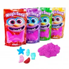 Кинетический песок Strateg Magic sand в пакете 39404-4 фиолетовый, 1 кг