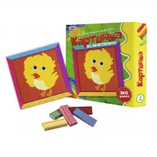 Набор для детского творчества Strateg "Картинка из пластилина Курочка" (рус) (4004)