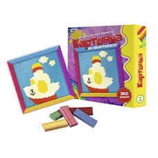 Набор для детского творчества Strateg "Картинка из пластилина Кораблик" (рус) (4006)