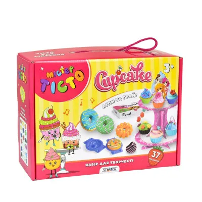 Набор для творчества Мистер тесто Cupcake Strateg на украинском языке (41016) Набор для творчества Мистер тесто Cupcake Strateg на украинском языке (41016)