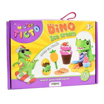 Набор для творчества Мистер тесто Dino Ice Cream Strateg на украинском языке (41024) Набор для творчества Мистер тесто Dino Ice Cream Strateg на украинском языке (41024)