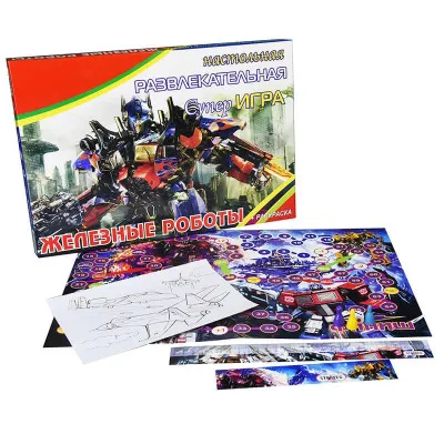 Настільна гра Strateg "Залізні роботи" (рус) (454) Настільна гра Strateg "Залізні роботи" (рус) (454)