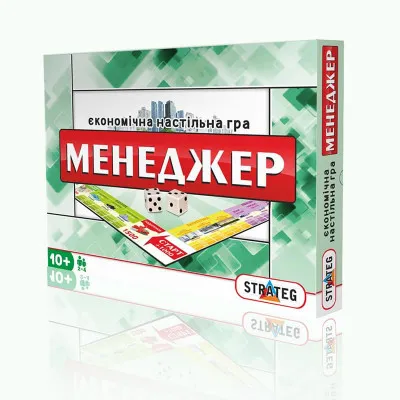 Настольная игра Strateg "Менеджер" (большая) (укр) (30453) Настольная игра Strateg "Менеджер" (большая) (укр) (30453)