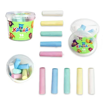 Крейда Strateg Різнокольорова велика - 16 штук (50103) Крейда Strateg Різнокольорова велика - 16 штук (50103)