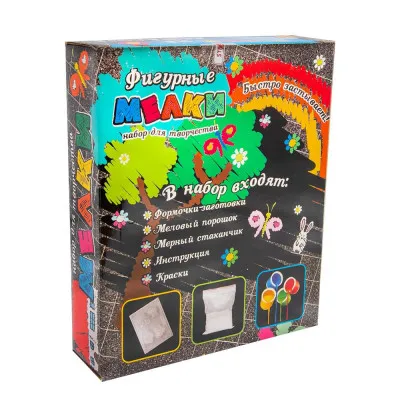 Набір для дитячої творчості Strateg "Фігурна крейда: мадагаскар" (рус) (503) Набір для дитячої творчості Strateg "Фігурна крейда: мадагаскар" (рус) (503)