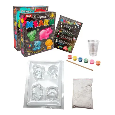 Набір для дитячої творчості Strateg "Фігурна крейда: мадагаскар" (рус) (503) Набір для дитячої творчості Strateg "Фігурна крейда: мадагаскар" (рус) (503)