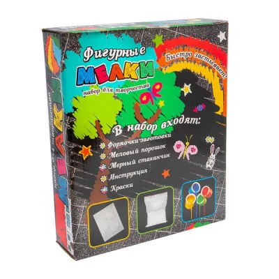 Набір для дитячої творчості Strateg "Фігурна крейда: мультфільми" (рус) (504) Набір для дитячої творчості Strateg "Фігурна крейда: мультфільми" (рус) (504)