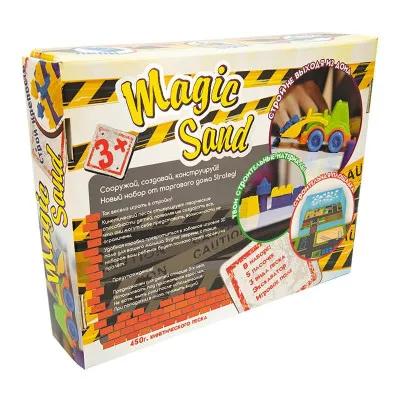 Набор для детского творчества Strateg "Magic sand/трактор" (450 г) (51201) Набор для детского творчества Strateg "Magic sand/трактор" (450 г) (51201)