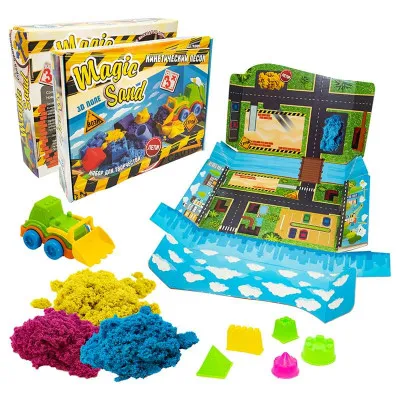 Набор для детского творчества Strateg "Magic sand/трактор" (450 г) (51201) Набор для детского творчества Strateg "Magic sand/трактор" (450 г) (51201)