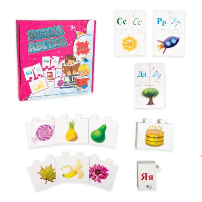 Пазлы Strateg "Весела абетка" (укр) (525) Пазлы Strateg "Весела абетка" (укр) (525)