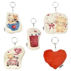 Микс брелок "Чувство" 5 шт. (60769)