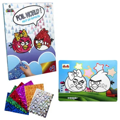 Набір для дитячої творчості Strateg "Зображення з фольги Foil World Злі пташки" (рус) (700-3) Набір для дитячої творчості Strateg "Зображення з фольги Foil World Злі пташки" (рус) (700-3)