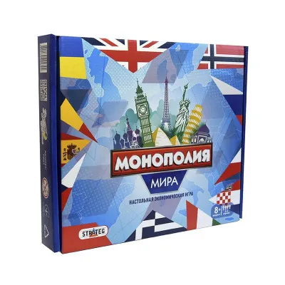 Настольная игра Strateg "Монополія світу" (укр) (7007) Настольная игра Strateg "Монополія світу" (укр) (7007)